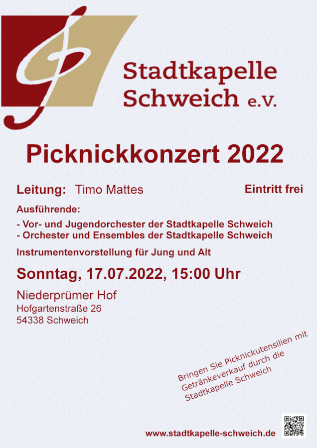 Plakat Picknickkonzert 2022